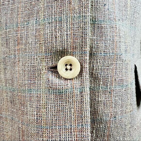 Vintage 70s Austin Reed of Regent Street Union Made in USA Tan Tweed Blazer - Picture 3 of 13